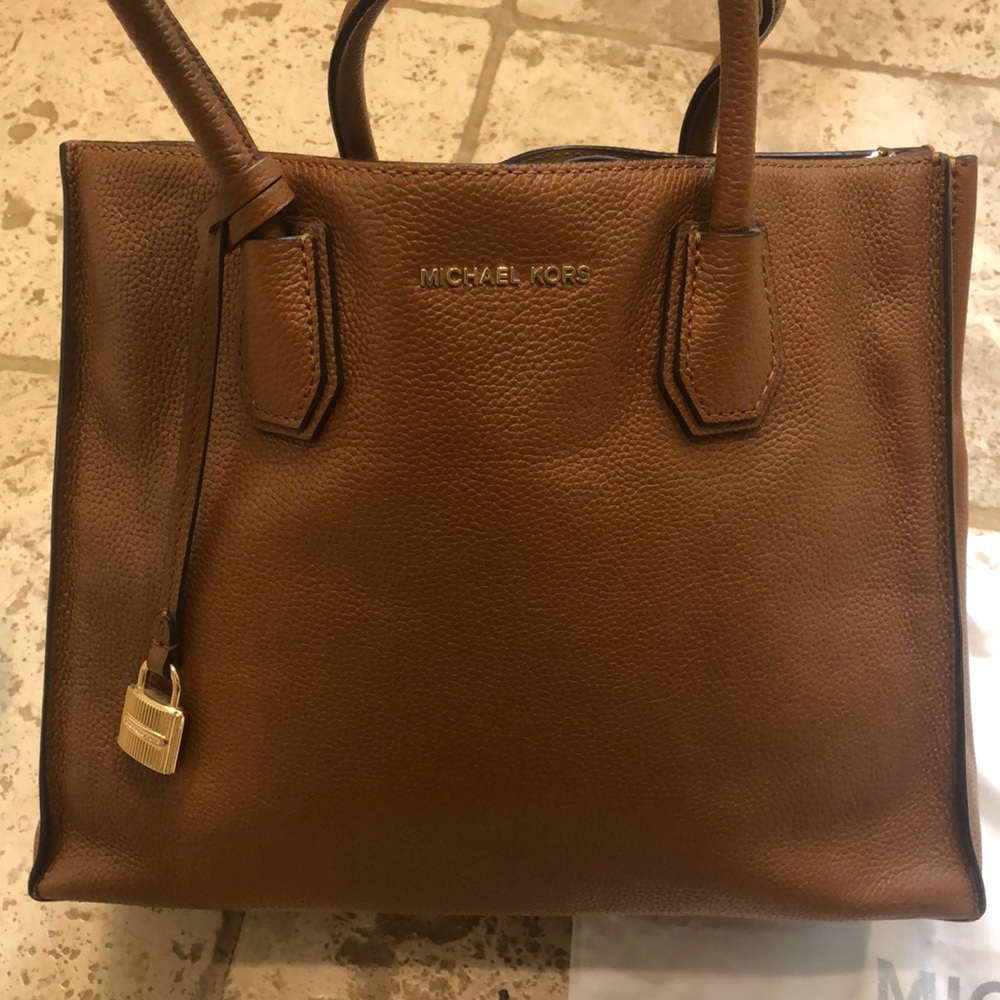Michael Kors camel colored tote